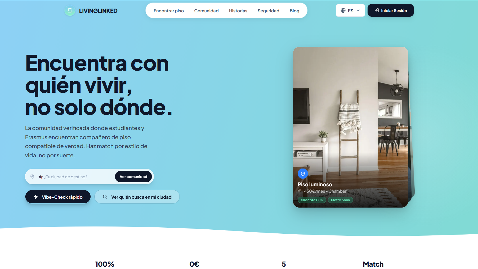 Captura de la web de LivingLinked